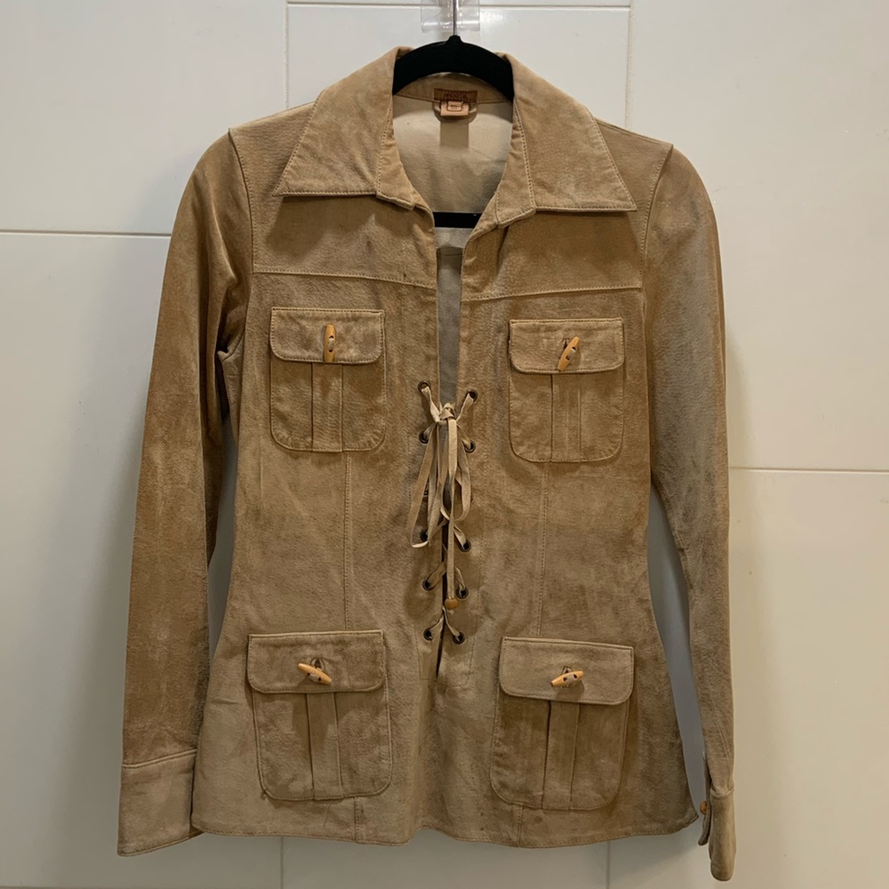 Vintage Arden B. Suede Pullover Jacket
